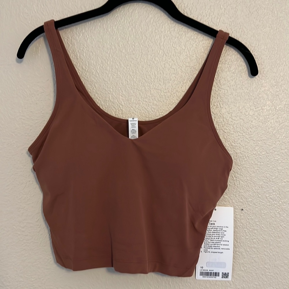 NWT lululemon align tank in ancient copper